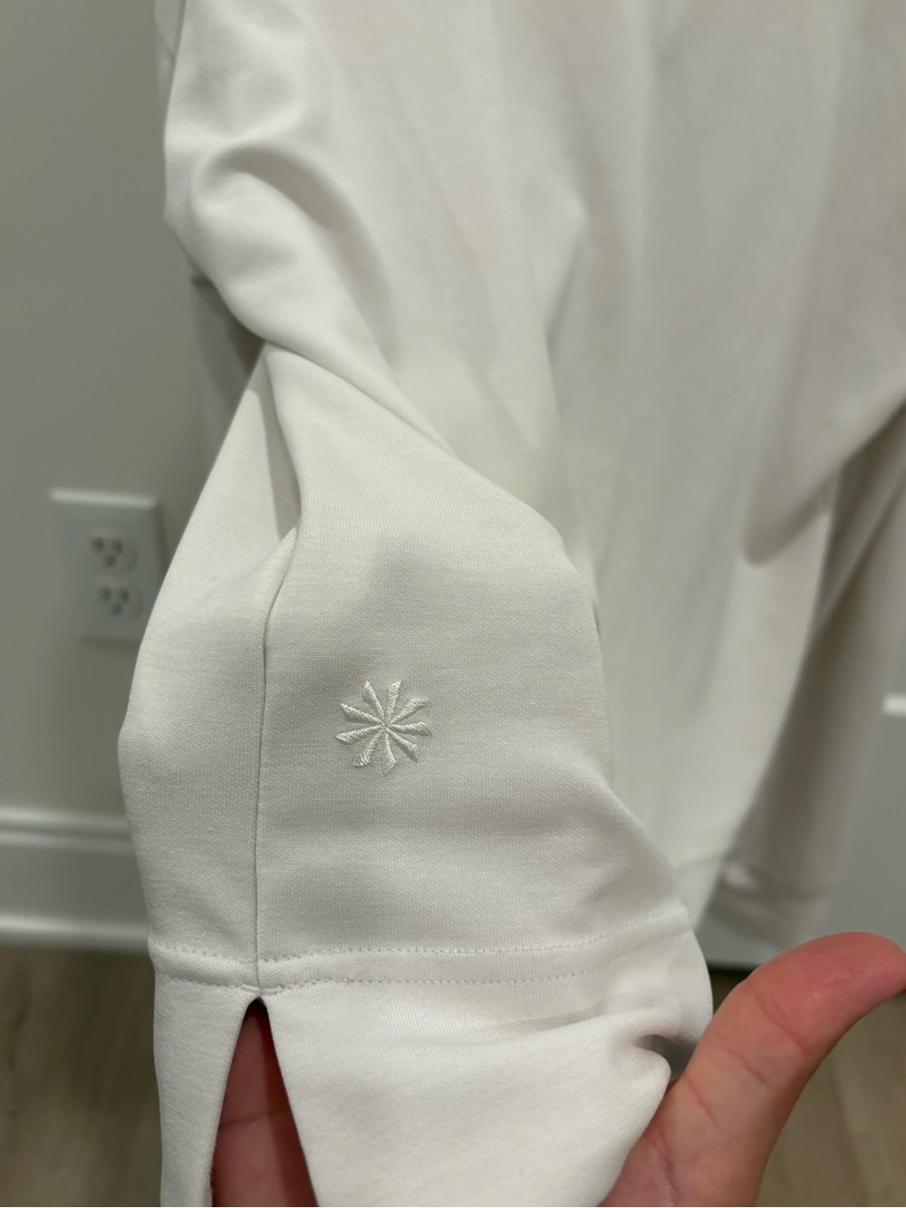 Athleta White Quarter-Zip Pullover Sweatshirt - Picture 6 of 9